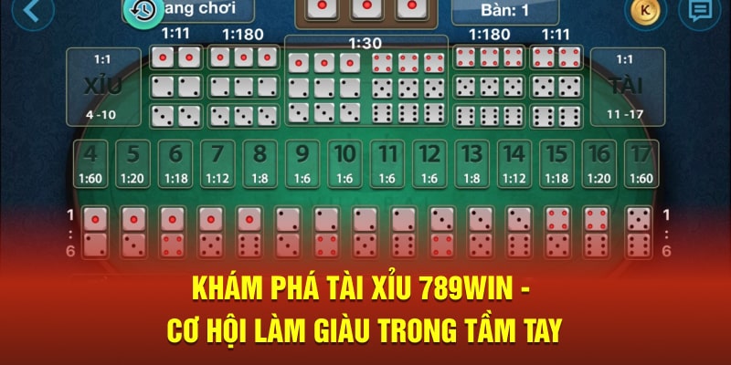 Khám Phá Tài Xỉu 789Win - Cơ Hội Làm Giàu Trong Tầm Tay